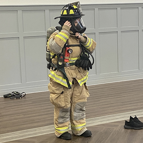 City of Walker Fire Dept. fire fighter in gear 2