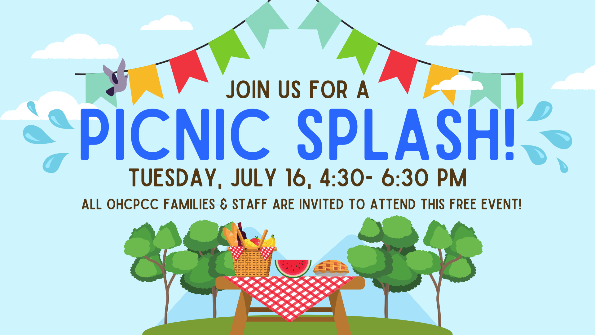 Picnic Splash Invite Graphic